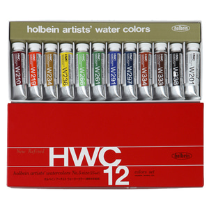 홀베인 HWC 수채물감 15ml 12색세트
