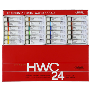 홀베인 HWC 수채물감 5ml 24색세트