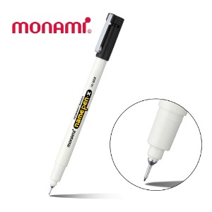 모나미 네임펜X 0.4mm 블랙/레드/블루